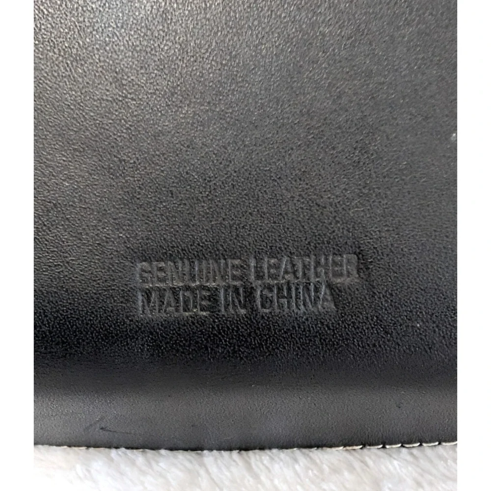 RARE Disney Genuine Leather Mickey Mouse Snap Valet Catchall Tray Black Velvet